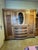Wood Art Deco Wooden Cabinet with Oval Glass Window and Drawers, 1930s For Sale - Image 7 of 7