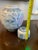Ceramic Vintage Asian Blue & White Ginger Jar With Floral & Bird Motif For Sale - Image 7 of 8