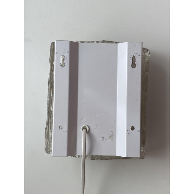 Textured Glass Wall Sconce by J.T. Kalmar for Kalmar, 1960s For Sale - Image 9 of 10