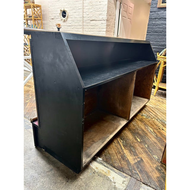 Ruby Red Vintage Red Art Deco Style Bar With Pierced Metal Work. For Sale - Image 8 of 12