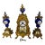 French Sevres-Style Porcelain and Ormolu Click Garniture Set [3 PCs] For Sale
