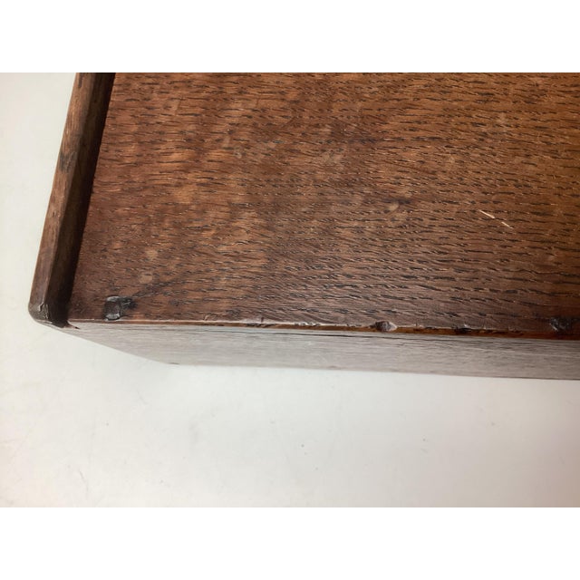 Brown Antique English Oak Wall Candle Box For Sale - Image 8 of 8