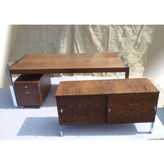 Rosewood Office Set, 1980s, Set of 3 For Sale - Image 11 of 13