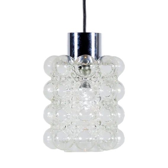 Bubble Glass Ceiling Lamp by Helena Tynell & Heinrich Gantenbrink for Limburg, 1960s For Sale
