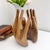 1960s Rare Vintage Hand Carved Wooden Hands Bowl / Art Sculpture / Primitive Wood Centerpiece For Sale - Image 5 of 8