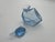 Late 20th Century Pair of Sculptural Light Blue Art Glass Decanters With Faceted Stoppers, Mid-Century Modern For Sale - Image 14 of 15