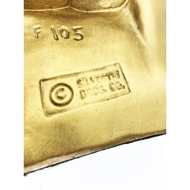 1960s Gold Nude Woman Covering Up Statue by Silvestri Bros. Of Pittsburgh Pa For Sale - Image 6 of 11