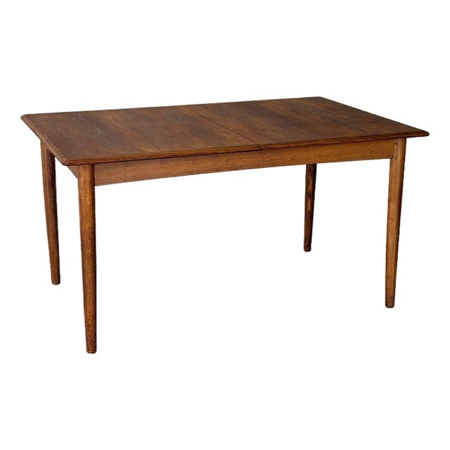 Mid Century Modern Danish Oak Dining Table Scandinavian Design 1960s For Sale