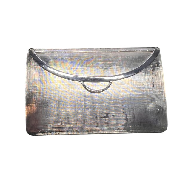 Tiffany and Co. Late 20th Century Tiffany & Co Estate Rare Compact Mirror Sterling Silver 86 Grams For Sale - Image 4 of 18