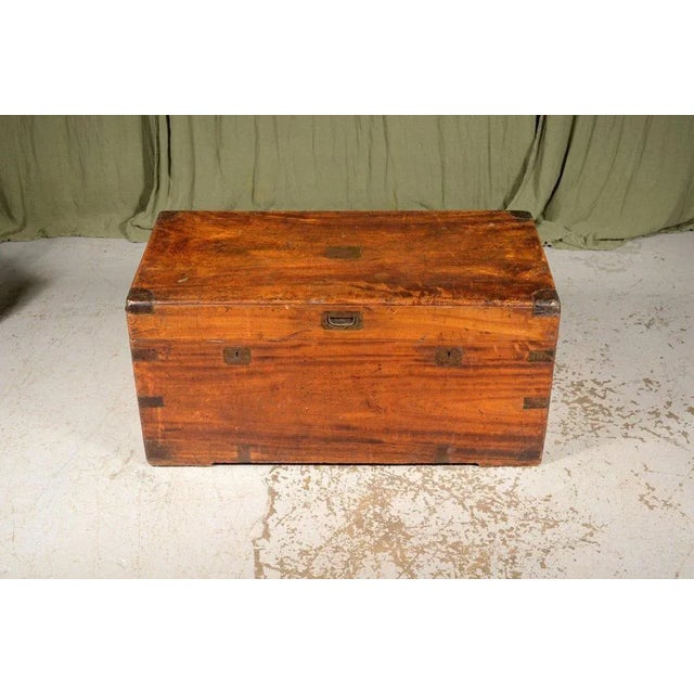 Chinese Export Brass Mounted Camphor Wood Chest, 1870s For Sale - Image 9 of 9