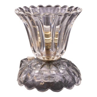 Art Decò Murano Glass Table Lamp by Barovier E Toso, 1950 For Sale