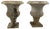 19th Century Carrara Marble Campana Urns, Set of 2 For Sale