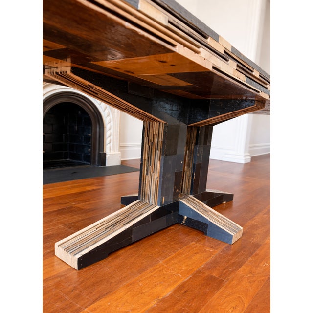 Contemporary Piet Hein Eek Waste Table in Scrapwood (High Gloss) For Sale - Image 3 of 7