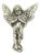 Vintage Italian Genuine Silver 800 Wall-Hanging Angel Figurine from Arezzo, 1970s For Sale