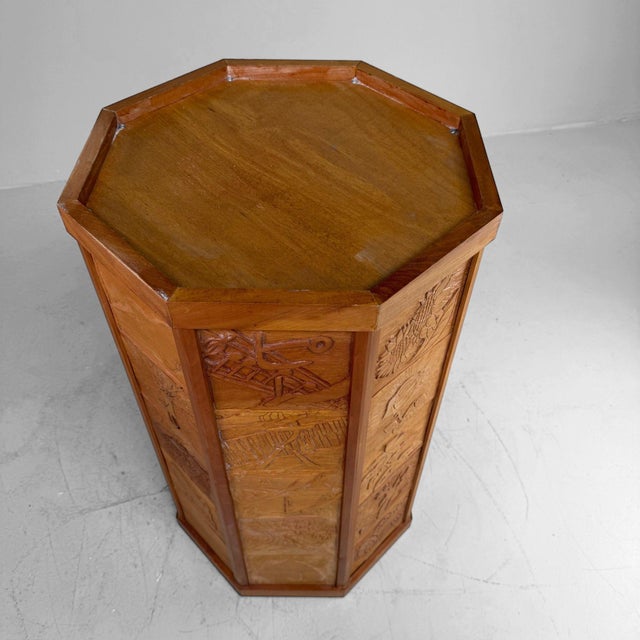 Contemporary Japanese Wooden Plant Stand, 1990s For Sale - Image 3 of 14