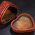 Red Vintage Chinese Carved Cinnabar Lacquer Jewelry Box With Floral Motif For Sale - Image 8 of 9