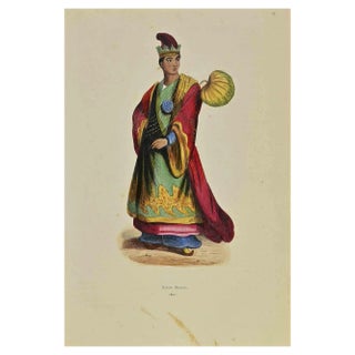 Auguste Wahlen, Burmese Nobleman, Lithograph, 1844 For Sale