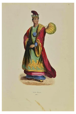 Auguste Wahlen, Burmese Nobleman, Lithograph, 1844