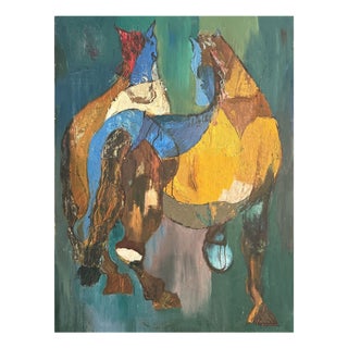Alfred Rogoway, Figurative Composition, 1960, Oil Painting For Sale
