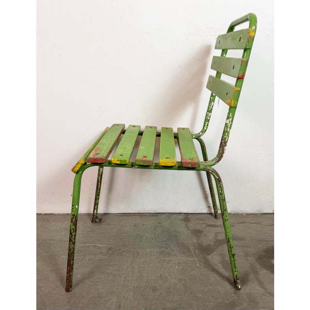 Vintage Industrial Green Chair, 1960s For Sale - Image 14 of 18