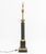 Metal Neoclassical Style Green & Gilt Column Table Lamp For Sale - Image 7 of 7