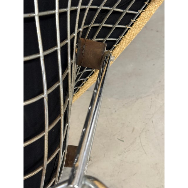 1978 Harry Bertoia for Knoll Bird Chair and Ottoman w/ Knoll Labels For Sale - Image 4 of 18