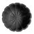 Black finish solid teak wood bowl with charming carved scalloped design. Each is sold individually and will have slight...