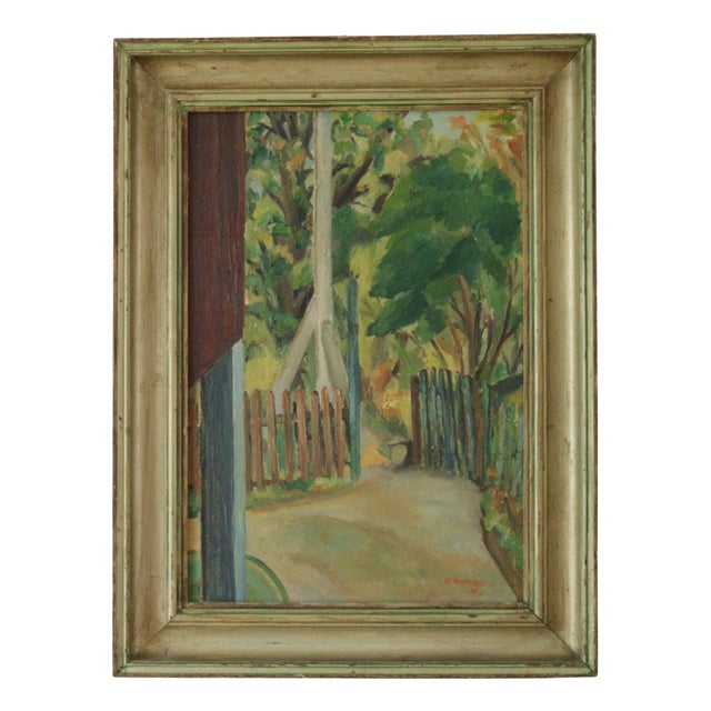D. Jacobson, Beyond the Gate, 1960s, Oil on Canvas, Framed For Sale