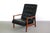 Wood Stately Highback Lounge Chair Attributed to Milo Baughman, USA For Sale - Image 7 of 7