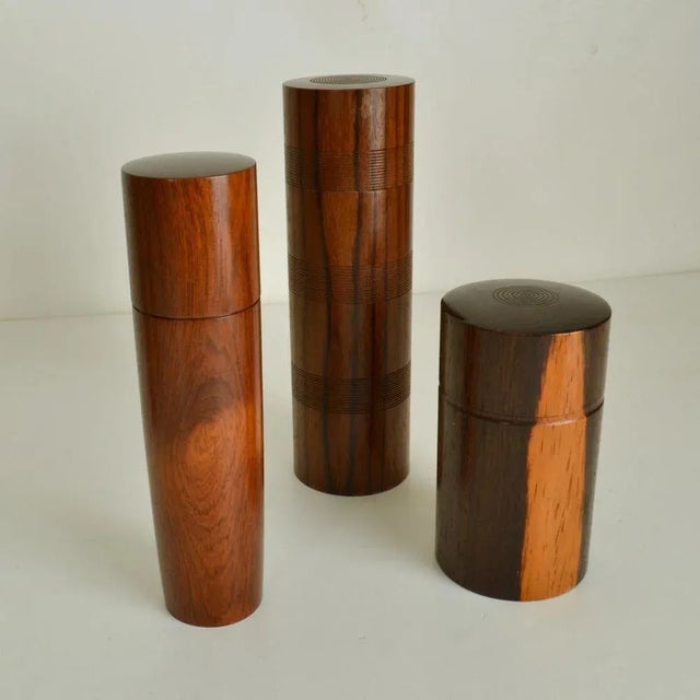 Hand-Turned Hardwood Boxes, Set of 6 For Sale - Image 6 of 15