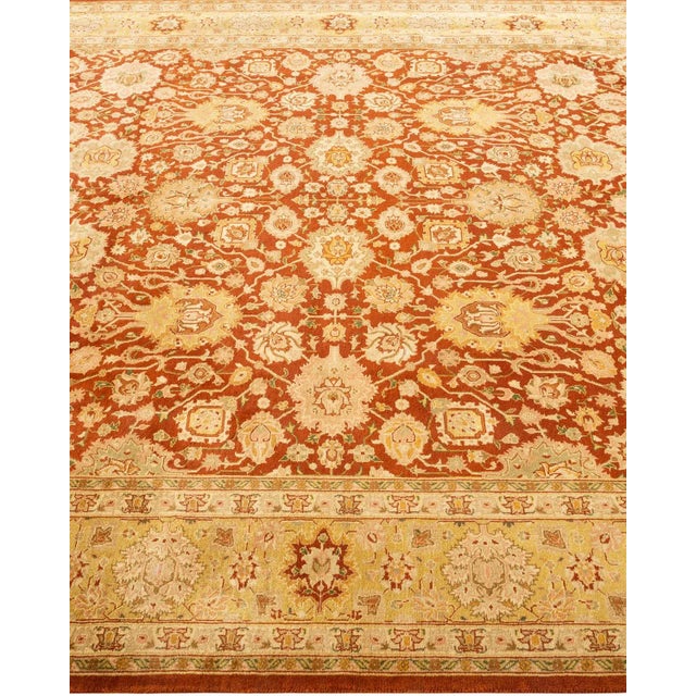 Solo Rugs Mogul, One-of-a-Kind Hand-Knotted Area Rug in Orange, 6' 3" x 9' 2" For Sale - Image 4 of 8