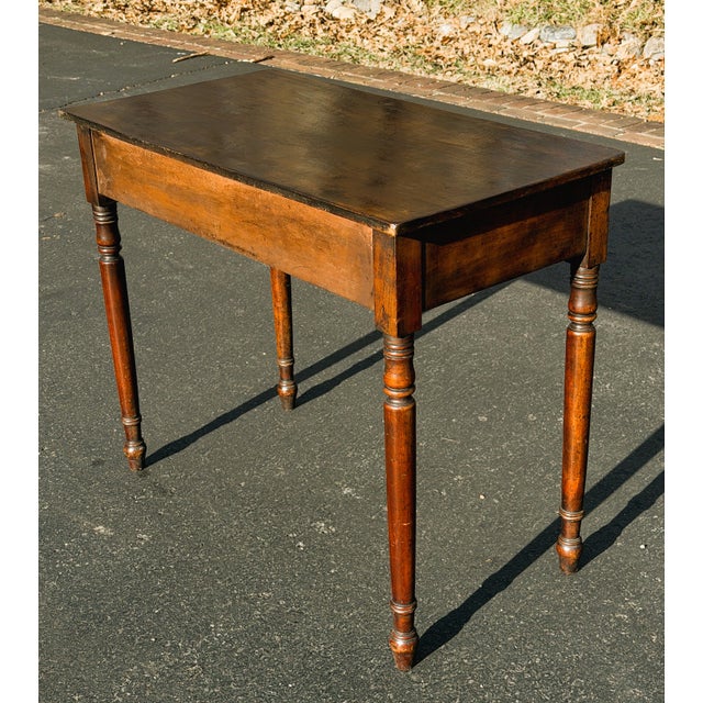 Early 19th Century George III Two-Drawer Side Table For Sale - Image 10 of 10