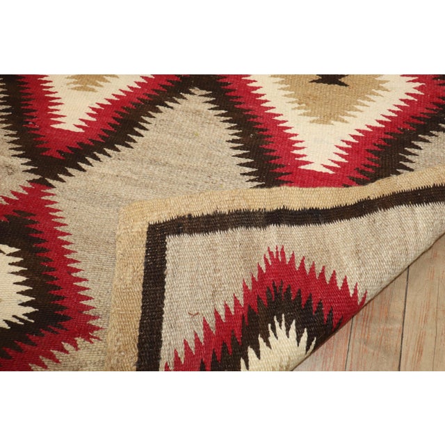 Antique Zabihi Collection American Navajo Tribal Rug - 2'11" x 4'8" For Sale In New York - Image 6 of 9