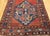 Antique Cloudband Kazak Area Rug, Hand-Knotted Wool, Geometric Design, Red & Blue, 5' x 8' For Sale - Image 10 of 15