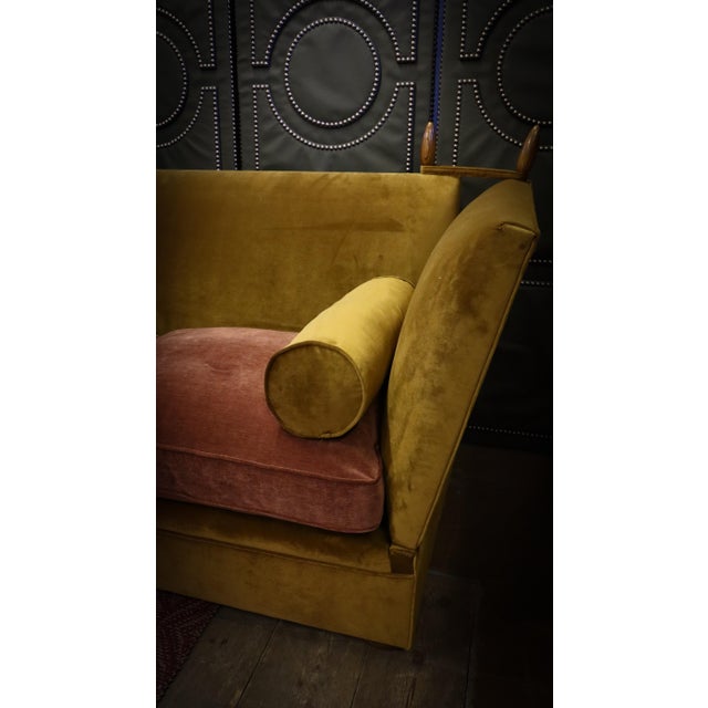 Tiplady 3-Seater Sofa in Butterscotch and Salmon Velvet from George Smith, 2010s For Sale - Image 15 of 18