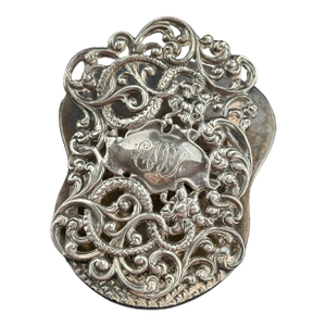 Antique Art Nouveau Sterling Silver Sea Serpent Paper Clip, Unger Brothers