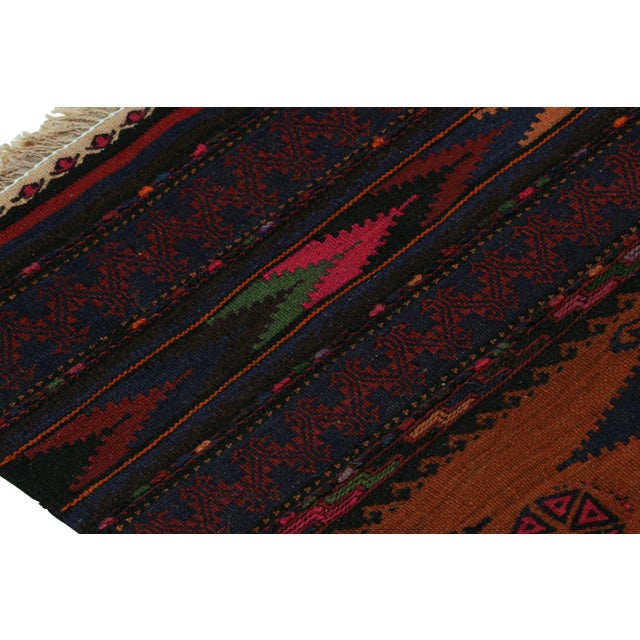 Traditional Vintage Afghan Kilim With Polychromatic Geometric Patterns, From Rug & Kilim For Sale - Image 3 of 5