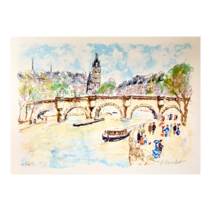 Urbain Huchet Paris, La Seine C. 1980 Reproduction Print