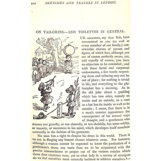 "The Book of Snobs; And Sketches and Travels in London" 1869 Thackeray, w.m For Sale - Image 11 of 12
