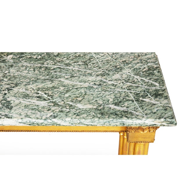 Wood Neoclassical Simulated Bamboo Giltwood Console Pier Table, 20th Century For Sale - Image 7 of 16