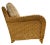 1990s Donghia Wicker Club Chair and Ottoman For Sale In Miami - Image 6 of 13