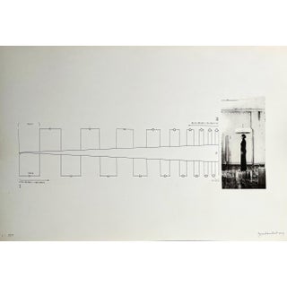 Bernhard Leitner, Austrian Sound Space Architect Bernhard Leitner Photo Lithograph Hand Signed Art, 1975-1976 For Sale