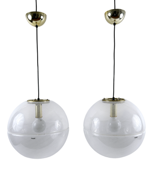 Mid-Century Modern Sfera Pendant Lamps from Guzzini, Italy, 1970s
