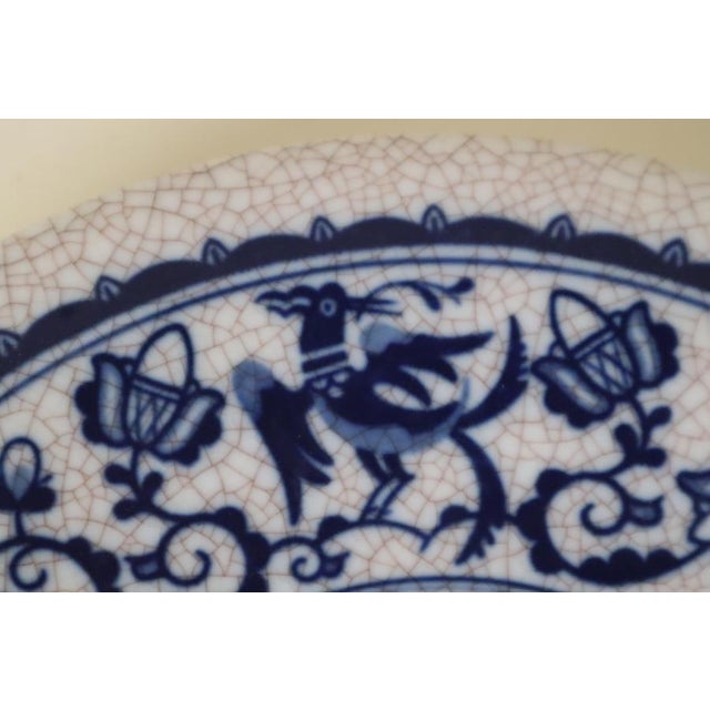 Bowl Porcelain Rarity Bohemia-Werk Blue and White Eagle Motif, Germany 1941 For Sale - Image 9 of 12