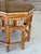 Brown Restored Vintage Brighton Pavilion Style Bamboo Octagonal Cane Side Tables For Sale - Image 8 of 12
