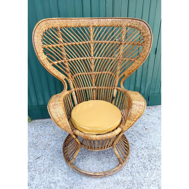 Emmanuelle Armchair in Rattan by Gio Ponti, Italy, 1960 For Sale - Image 12 of 13