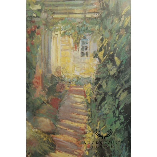 Late 20th Century Carol Rowan Impressionist Style Garden Print For Sale - Image 5 of 15