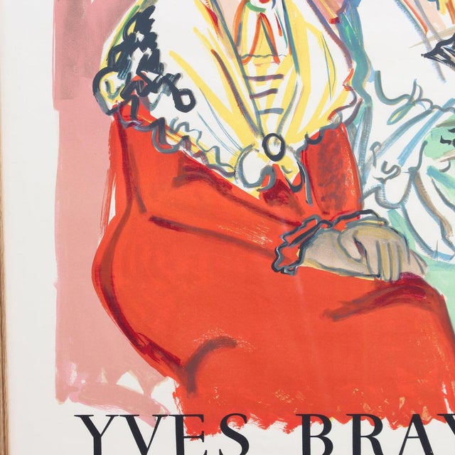 Vintage French Exhibition Poster by Yves Brayer for Galerie Isy Brachot Brussels, 1964 For Sale - Image 11 of 15