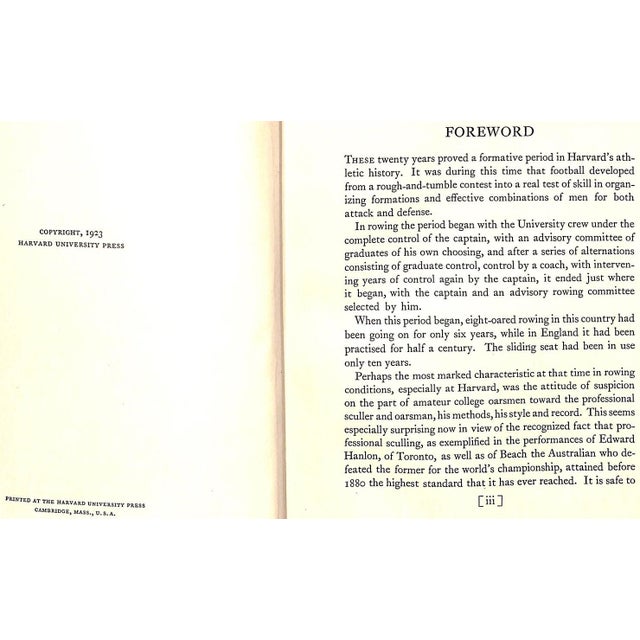 "Twenty Harvard Crews" 1923 Mumford, George Saltonstall For Sale In New York - Image 6 of 12