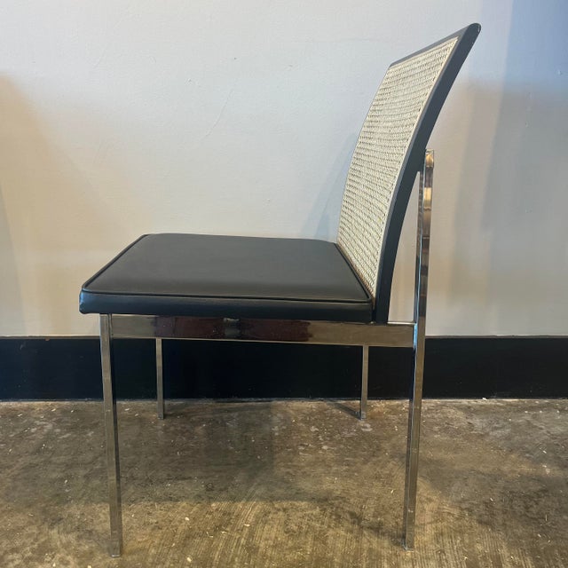Plastic Mid 20th Century Attributed to Paul McCobb Cane Back Dining Chairs For Sale - Image 7 of 8